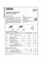 DataSheet FQB33N10 pdf